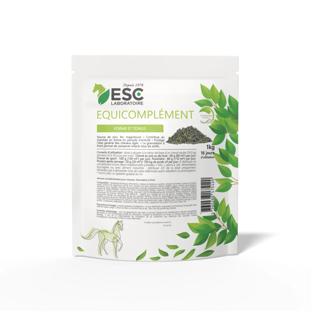 ESC Equicomplément Fortifiant : mon avis (cheval senior)